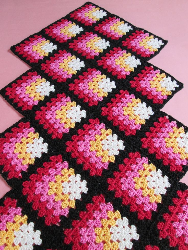 Pattern Crochet Mitered Square