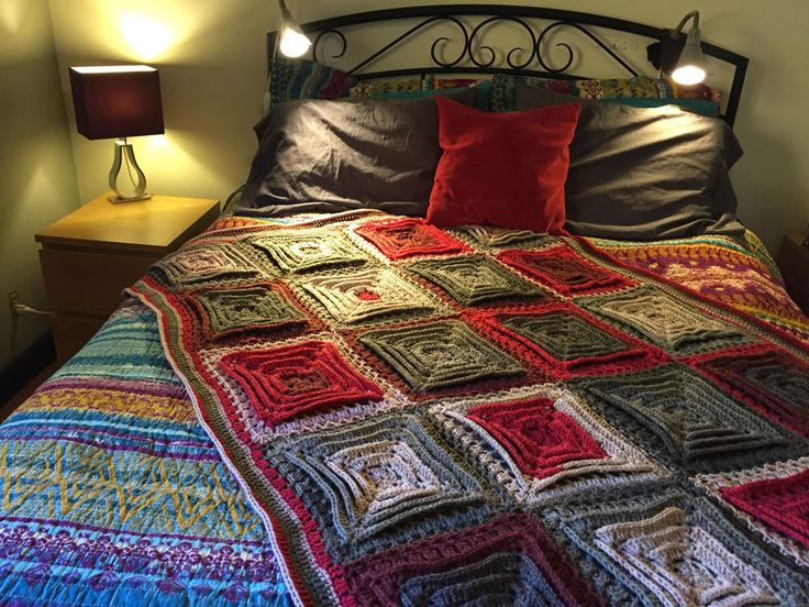 Hypnotic Tiles Afghan 