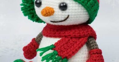 Snowman in Christmas Free Crochet Pattern