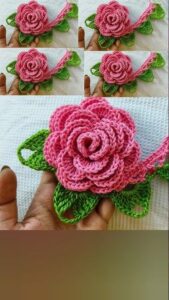 Rose Flower – Crochet Pattern