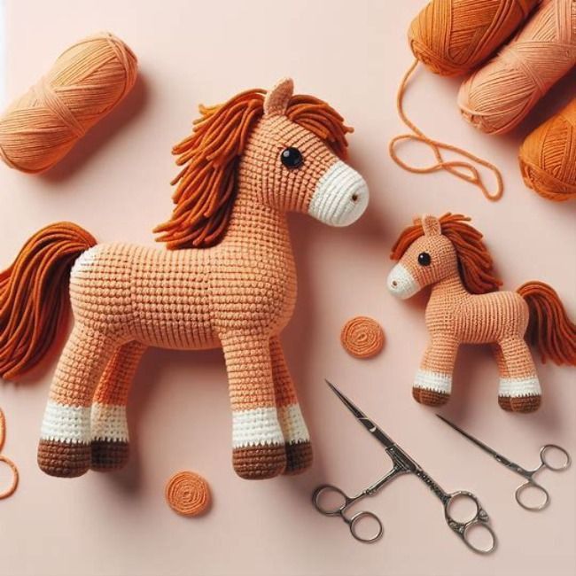 the charming crocheted horse