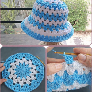 Crocheted sun hat – Tutorial
